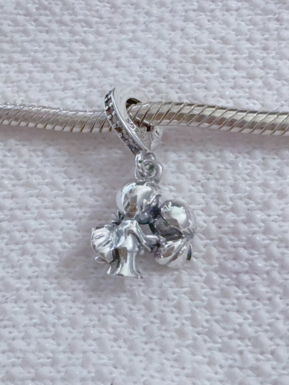 Couple Kissing Charm, Married Couple Sterling Silver Charm For Pandora Bracelet
